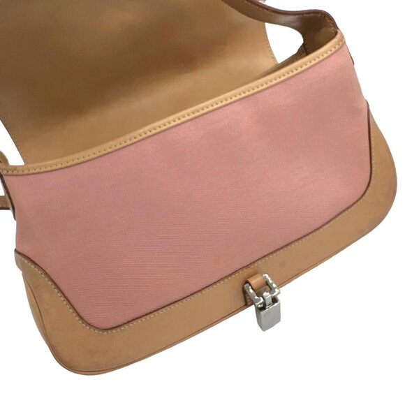 Vintage Gucci by Tom Ford pink canvas Jackie flap shoulder bag - Picture 6 of 8